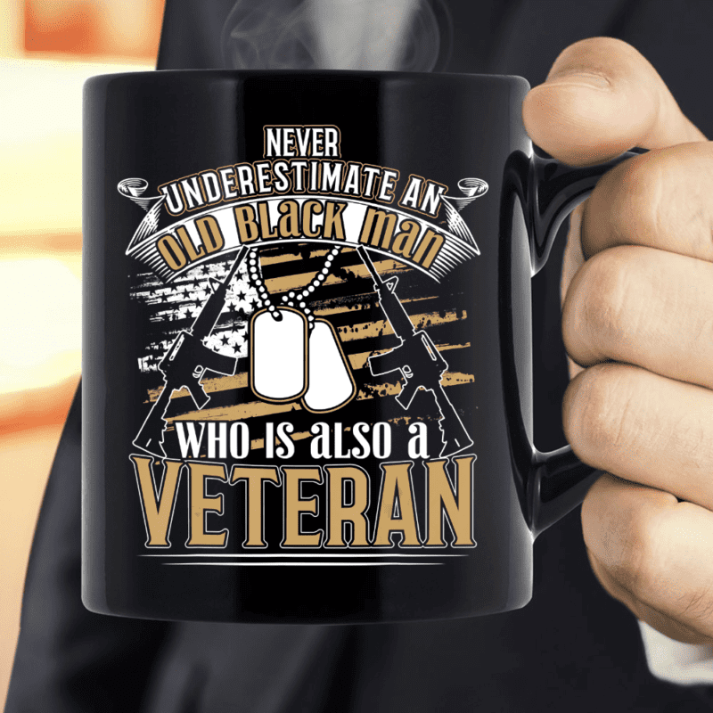 African American Military Veteran Black History Mug