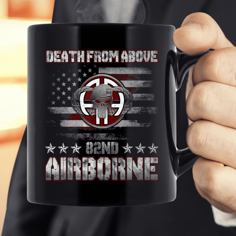 Death From Above 82nd Airborne Division Veteran Mug