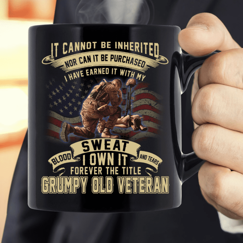 I Own It Forever The Title Grumpy Old Veteran Mug