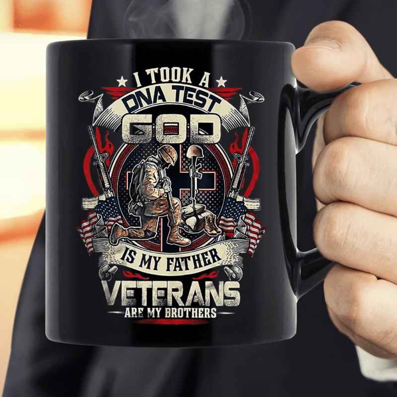 I Took A DNA Test God Is My Father Veterans Brothers Mug