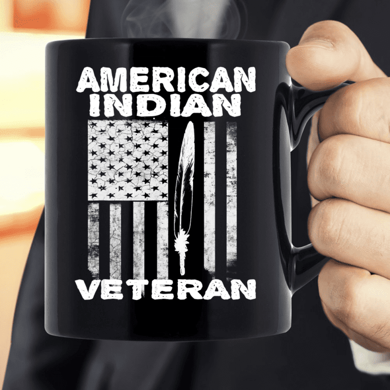 Native American Indian Veteran Mug