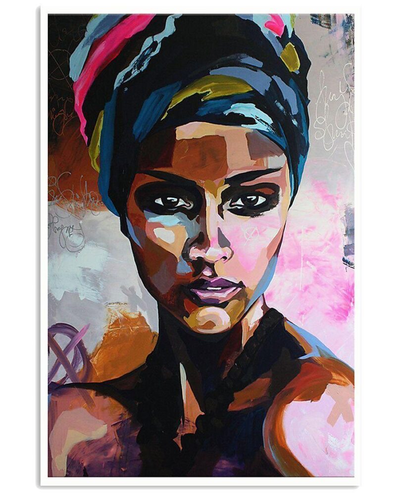 African Black Art Beautiful Black Woman Poster 3 Vertical Poster Canvas Wall Decor Visual Art 1