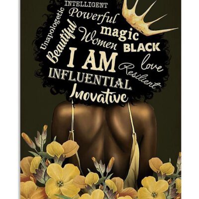 African Black Art Behind Of Black Queen Vertical Poster Canvas Wall Decor Visual Art 1