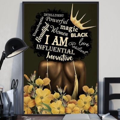African - Black Art - Behind Of Black Queen Vertical Poster Canvas - Wall Decor Visual Art