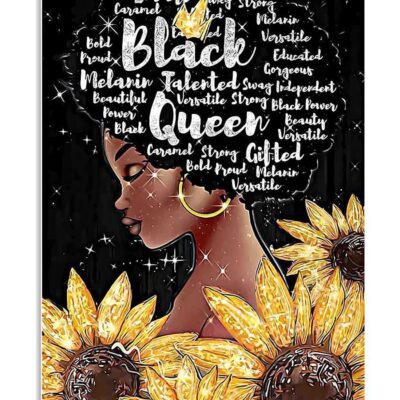 African Black Art Black Queen Talented Vertical Poster Canvas Wall Decor Visual Art 1