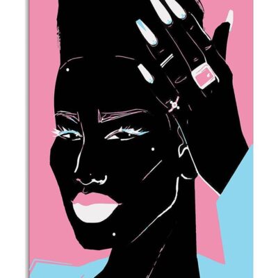 African Black Art Black Queen Vertical Poster Canvas Wall Decor Visual Art 1 2