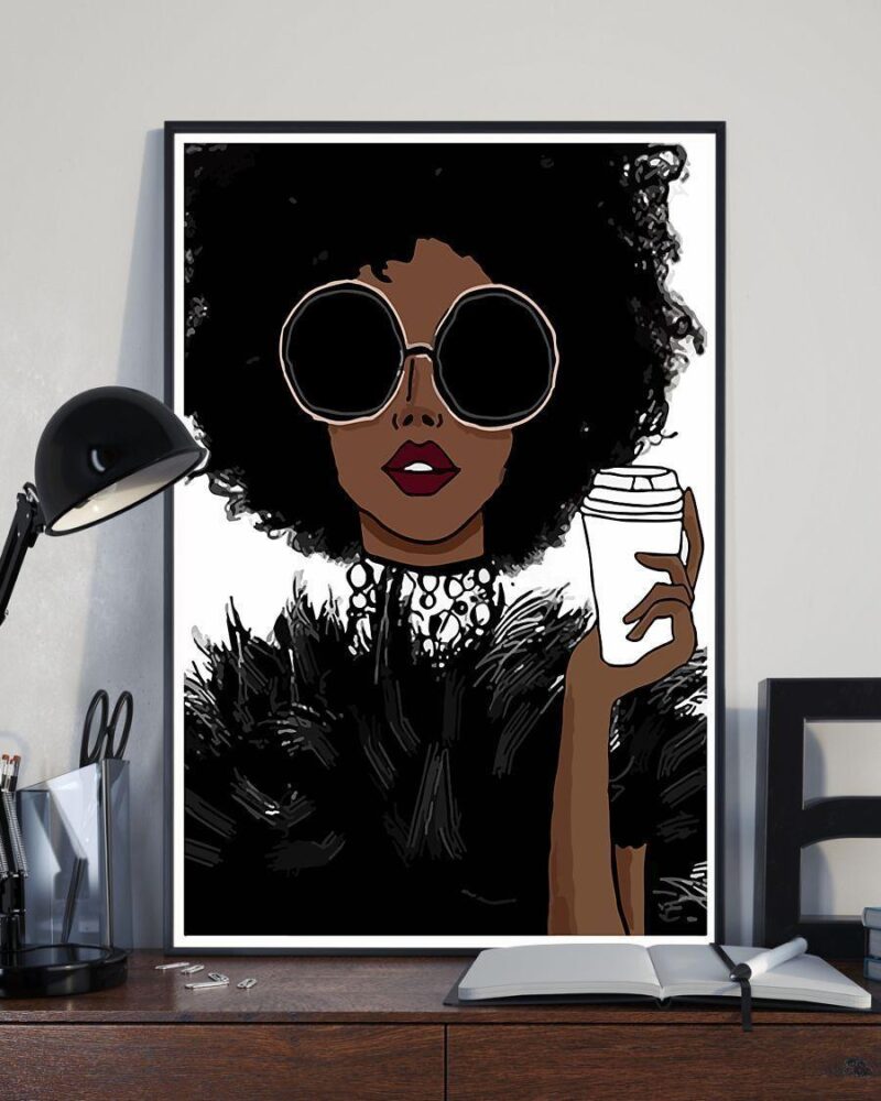 African - Black Art - Black Queen Vertical Poster Canvas - Wall Decor Visual Art