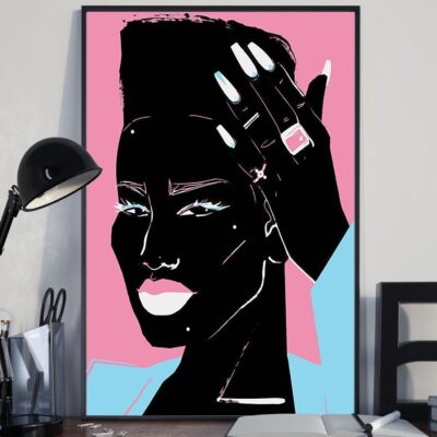 African - Black Art - Black Queen Vertical Poster Canvas - Wall Decor Visual Art
