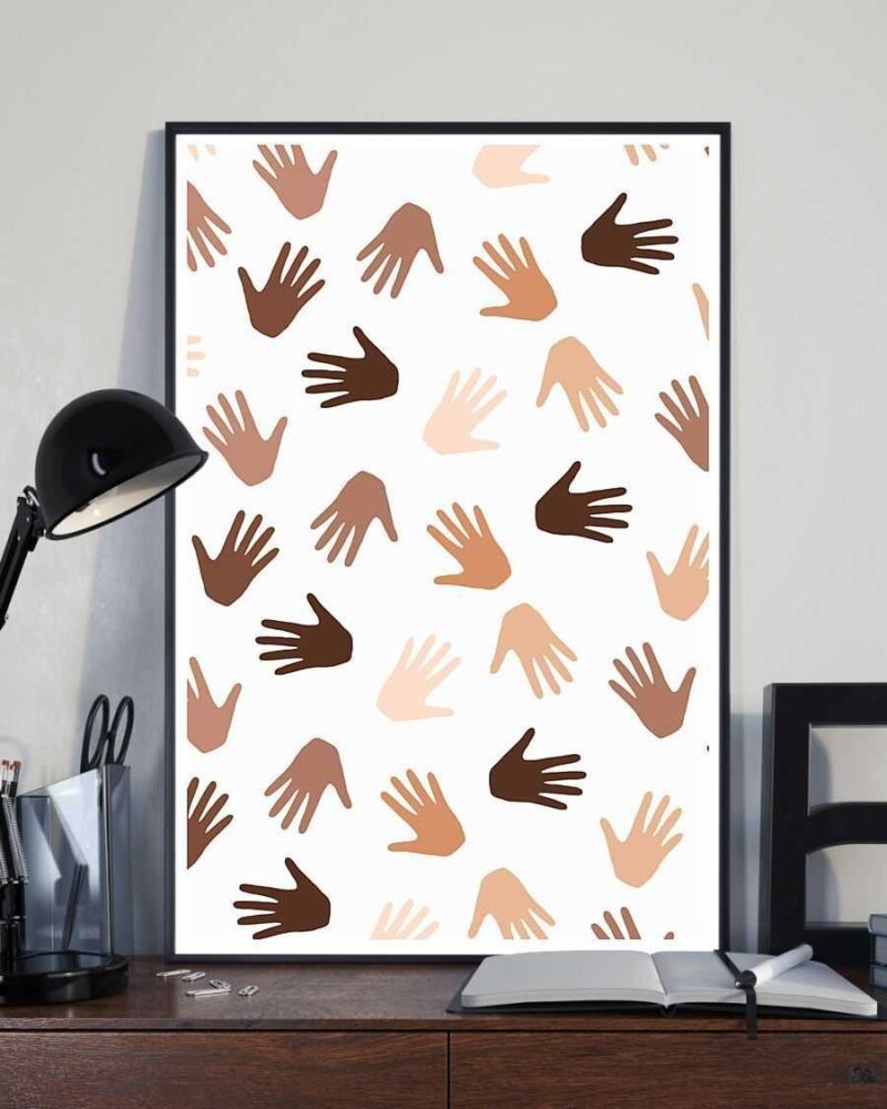 African - Black Art - Hands Vertical Poster Canvas - Wall Decor Visual Art