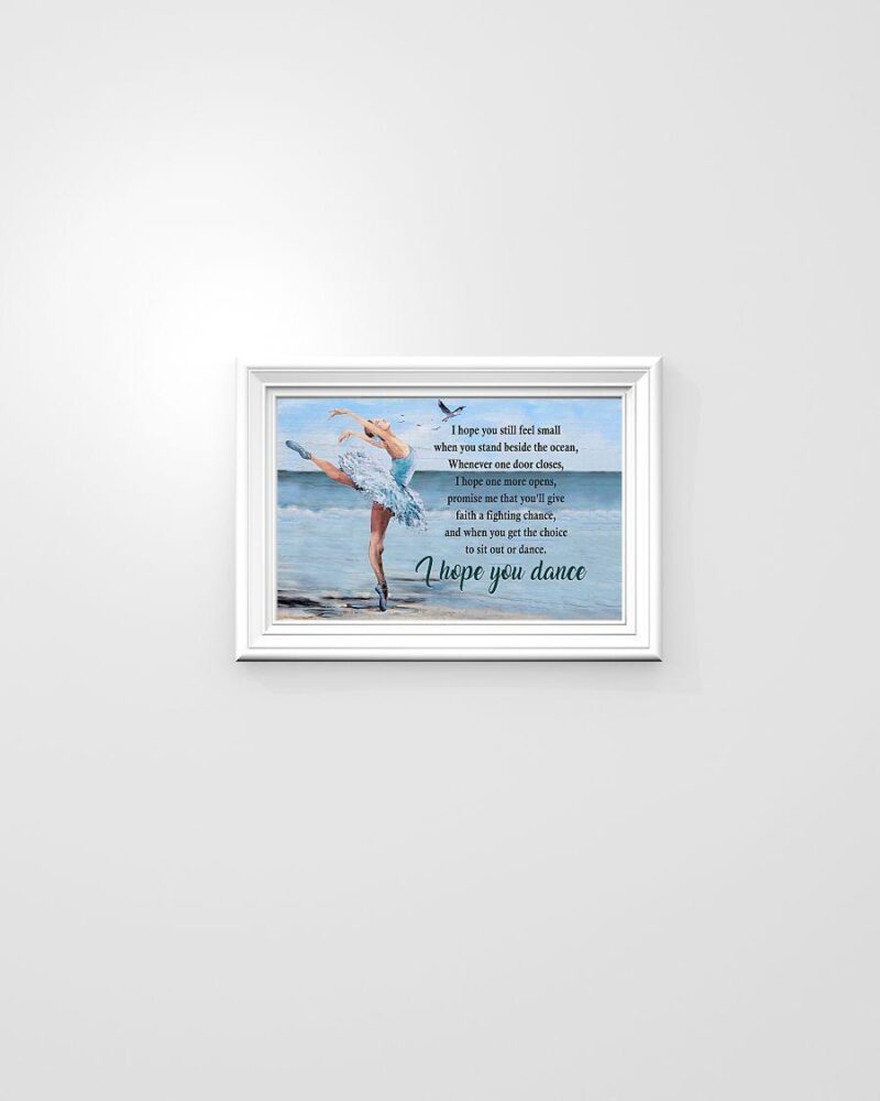 Ballet I Hope You Dance Horizontal Poster Canvas Wall Decor Visual Art 1