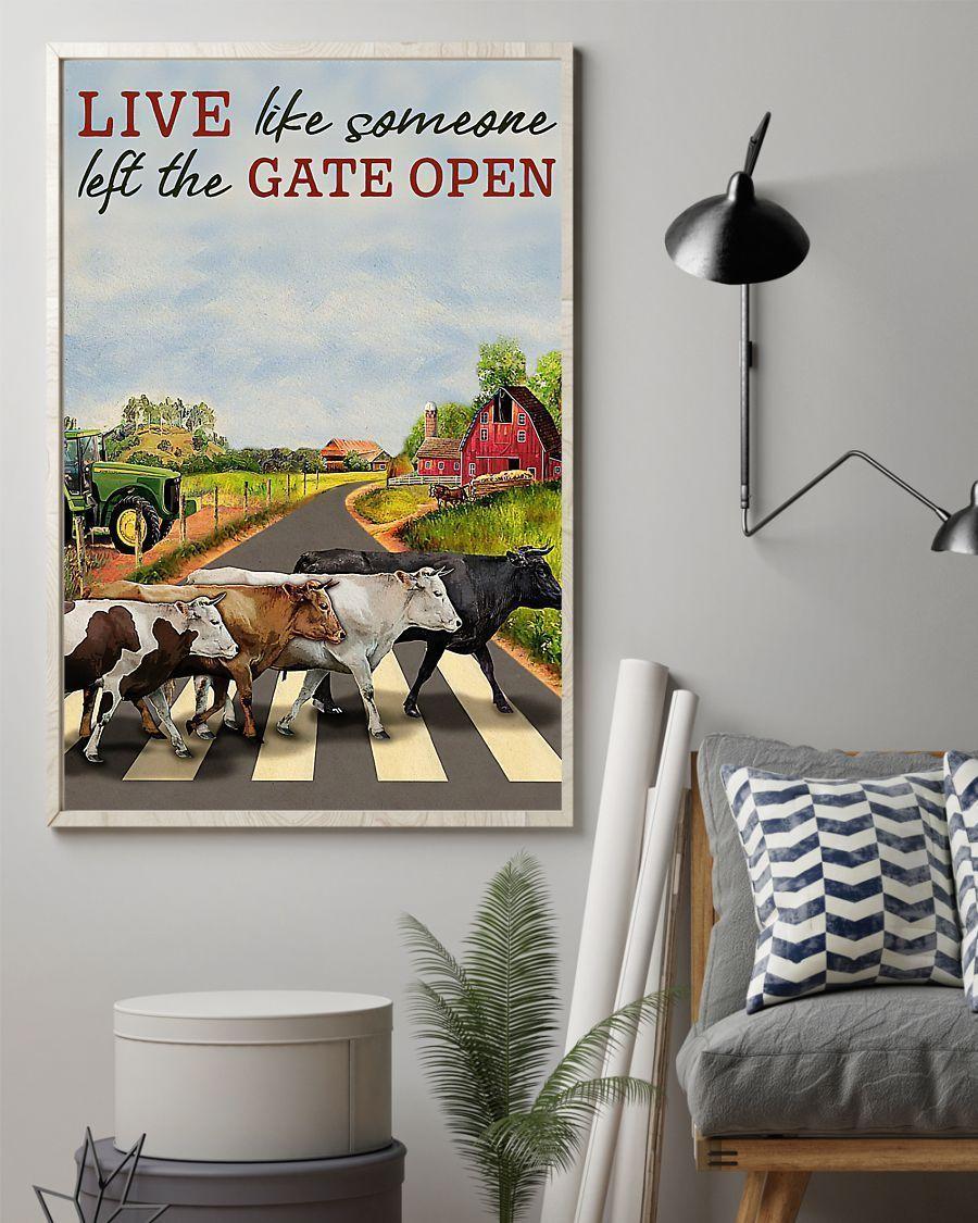 Cow-Live-Like-Someone-Let-The-Gate-Open-Vertical-Poster-Canvas-Wall-Decor-Visual-Art Cow Live Like Someone Let The Gate Open Vertical Poster Canvas- Wall Decor Visual Art