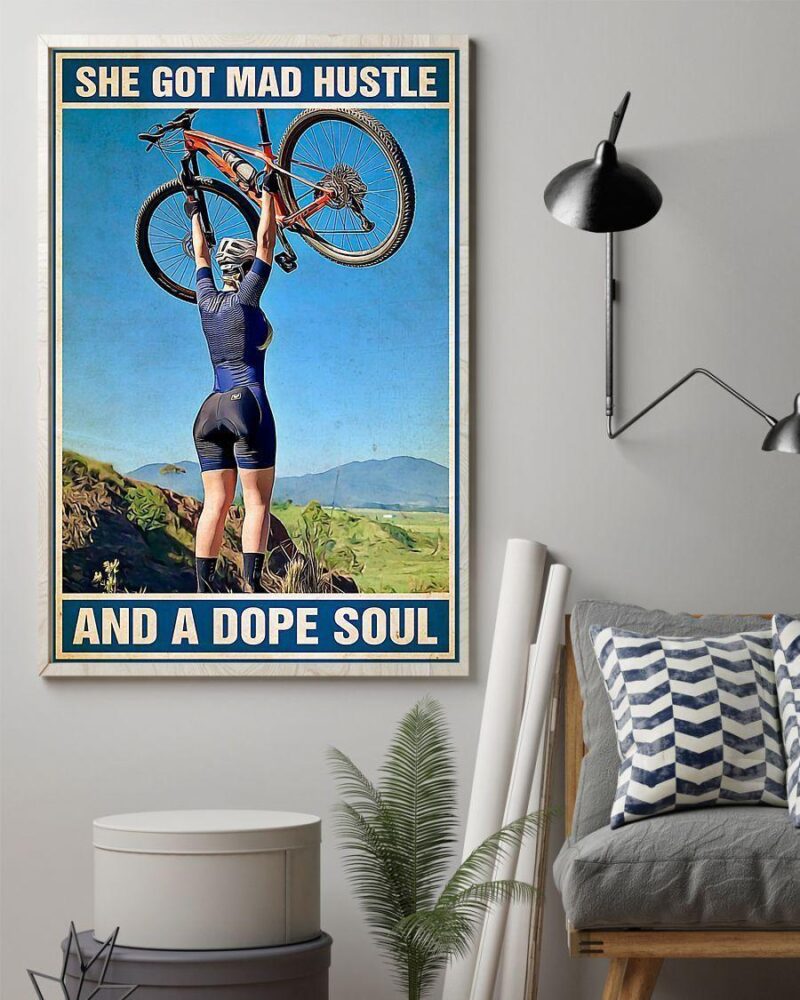 Cycling A Dope Soul Vertical Poster Canvas - Wall Decor Visual Art