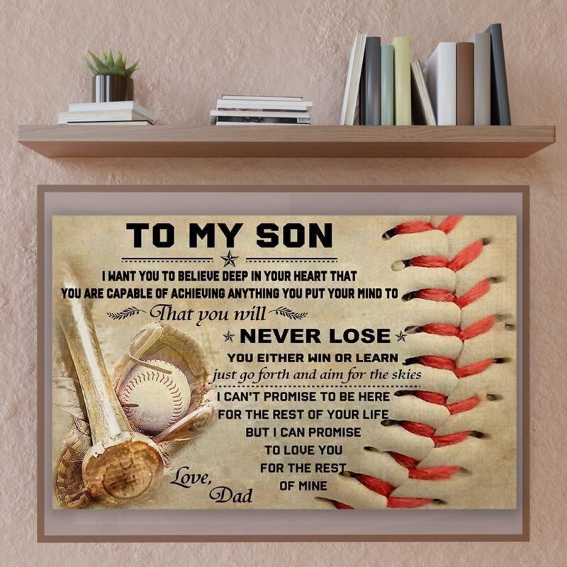 Dad To Son Just Go Forth And Aim For The Skies Canvas and Poster 1