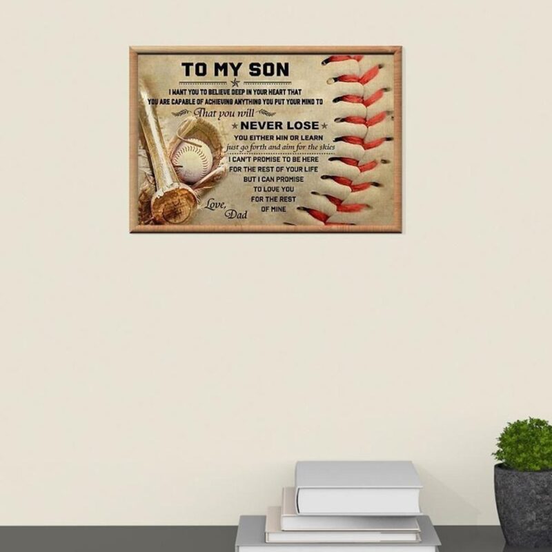 Dad To Son Just Go Forth And Aim For The Skies Canvas and Poster 5