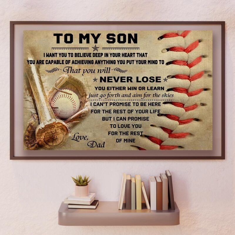 Dad To Son Just Go Forth And Aim For The Skies Canvas and Poster