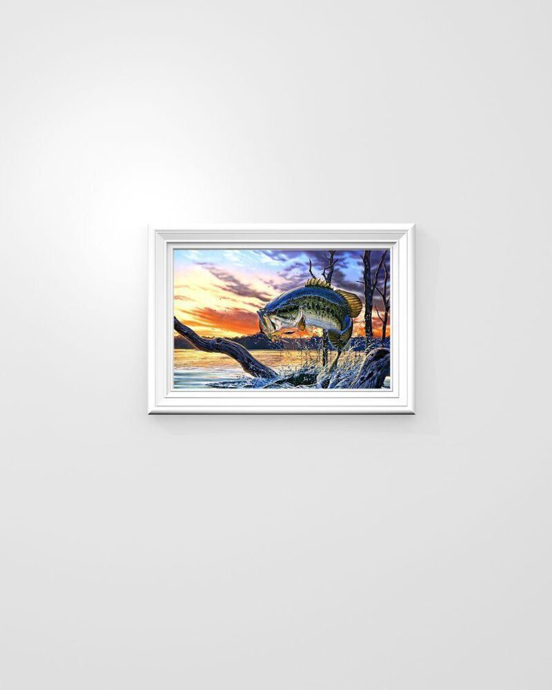 Fishing Art Horizontal Poster Canvas- Wall Decor Visual Art