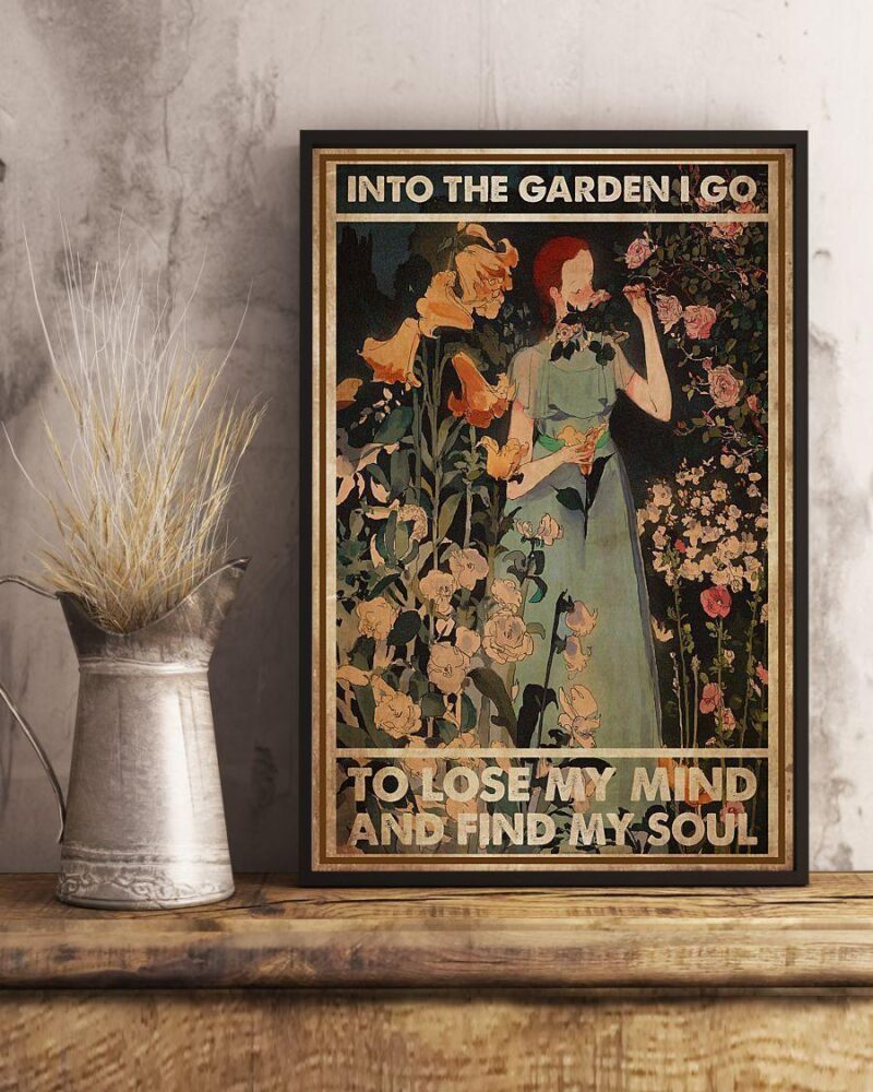 Garden Find My Soul Vertical Poster Canvas - Wall Decor Visual Art