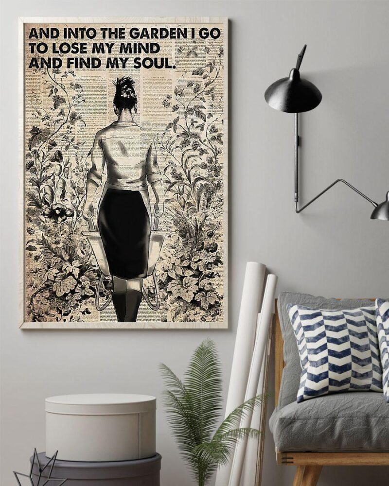 Garden Find My Soul Vertical Poster Canvas- Wall Decor Visual Art