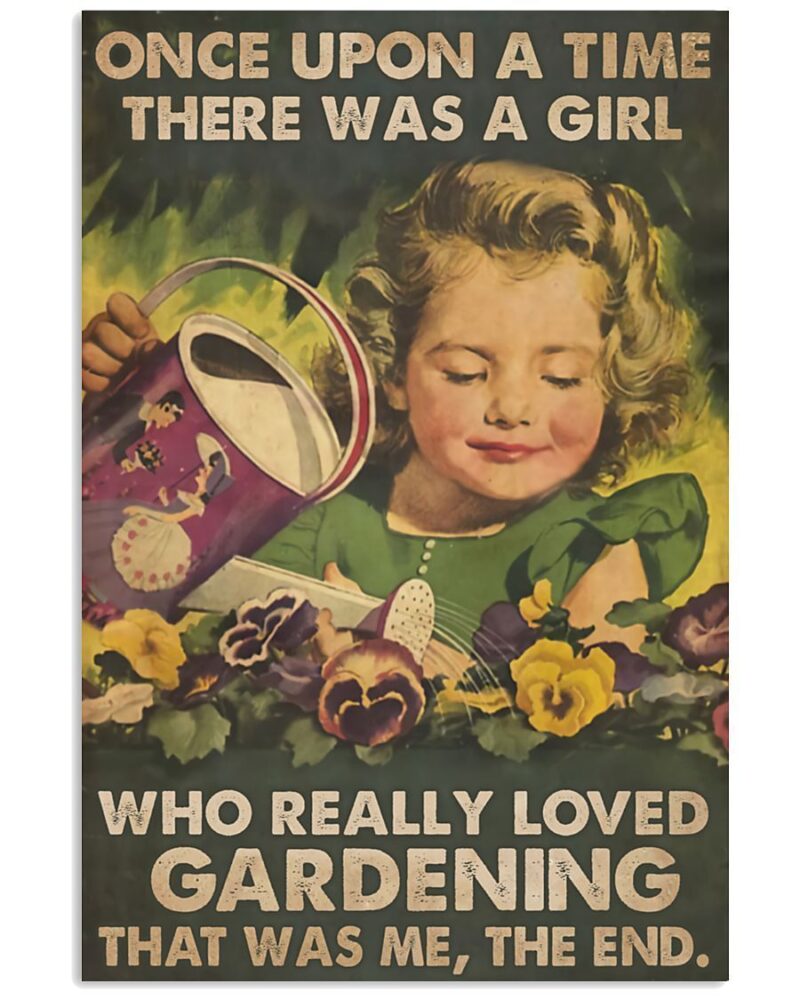 Gardening Once Upon A Time Vertical Poster Canvas Wall Decor Visual Art 1