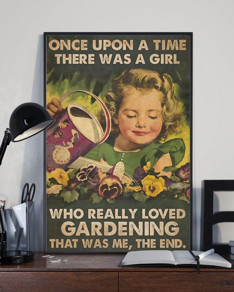 Gardening Once Upon A Time Vertical Poster Canvas - Wall Decor Visual Art