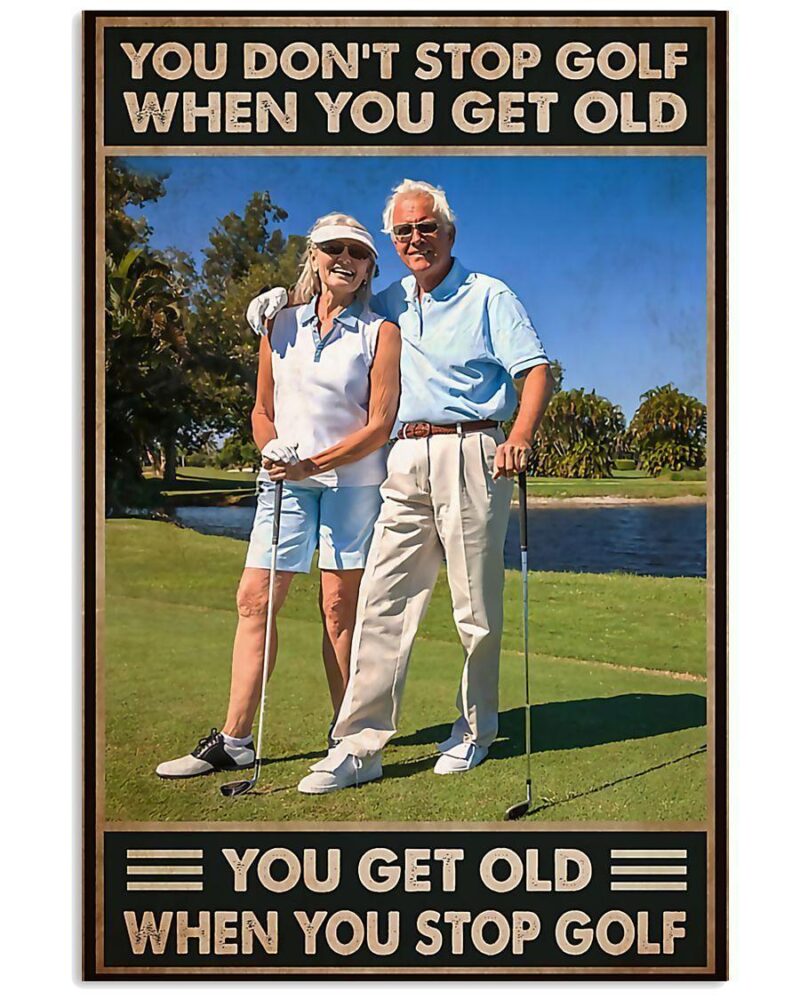 Golf Dont Stop It Vertical Poster Canvas Wall Decor Visual Art 1