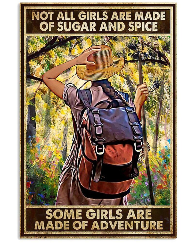 Hiking Some Girls Are Made Of Adevnture Vertical Poster Canvas Wall Decor Visual Art 1