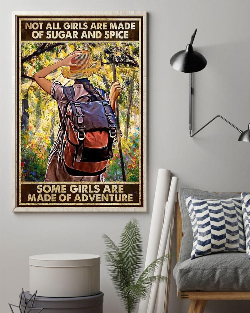 Hiking Some Girls Are Made Of Adevnture Vertical Poster Canvas - Wall Decor Visual Art