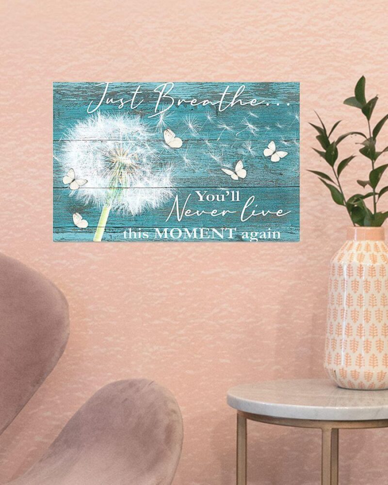 Hippie - You'll Never Live This Moment Again Horizontal Poster Canvas - Wall Decor Visual Art