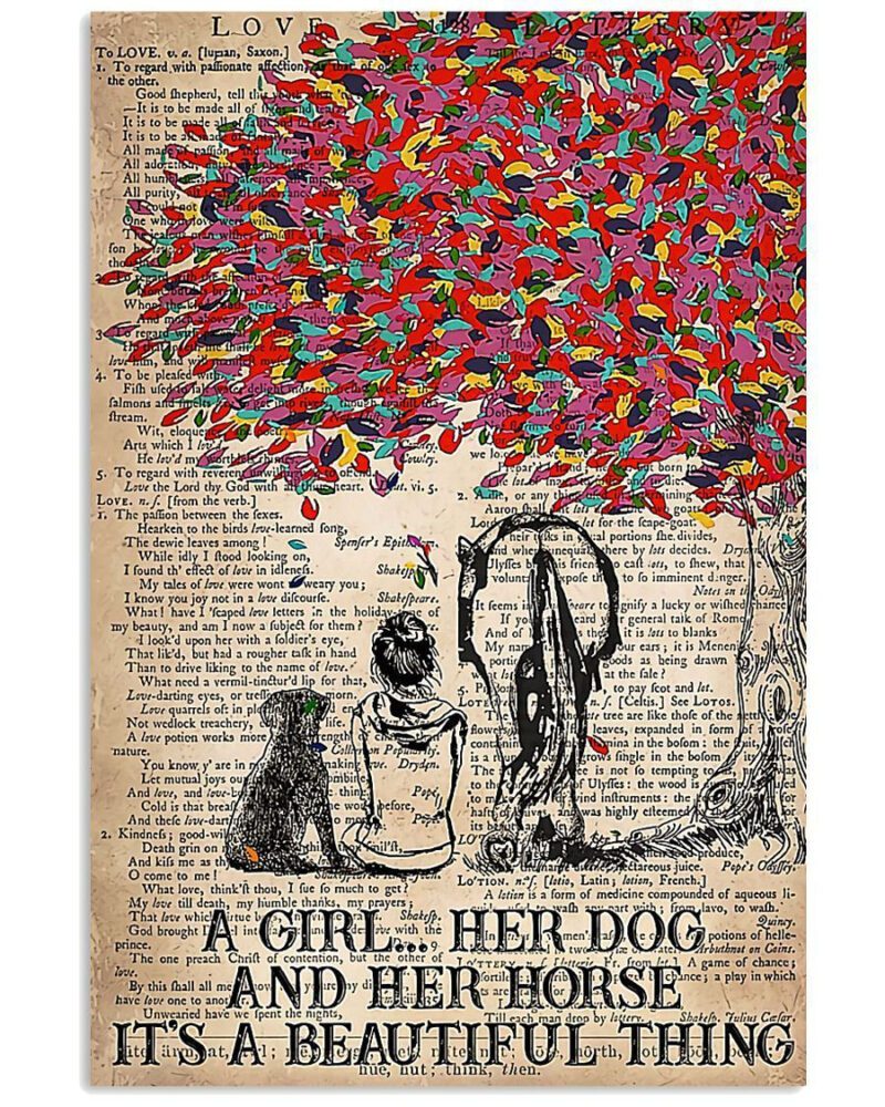 Horse Girl Its A Beautiful Thing Vertical Poster Canvas Wall Decor Visual Art 1