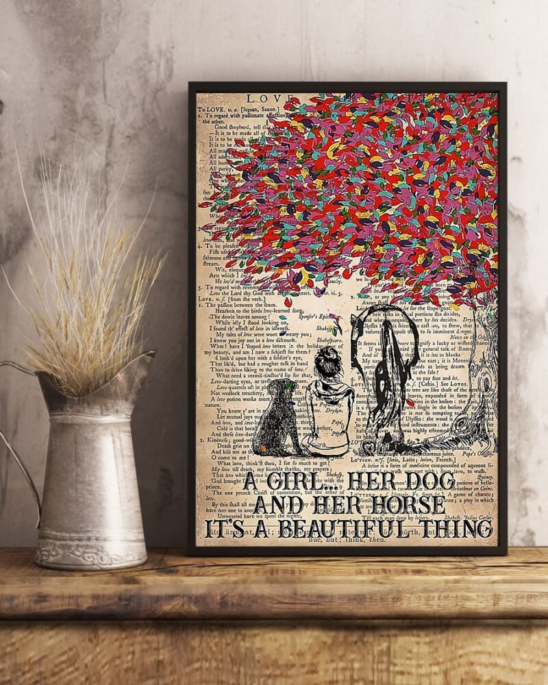 Horse Girl It's A Beautiful Thing Vertical Poster Canvas - Wall Decor Visual Art