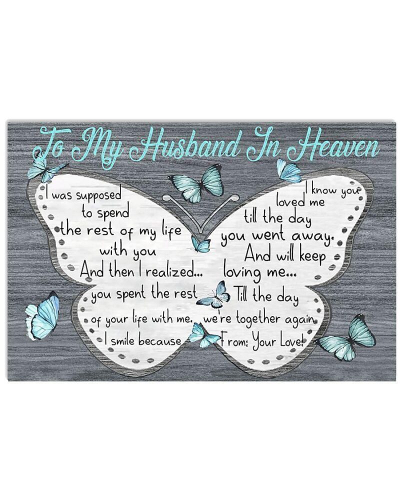 Memorial Gift To Heaven - My Love In Heaven Horizontal Poster Canvas- Wall Decor Visual Art