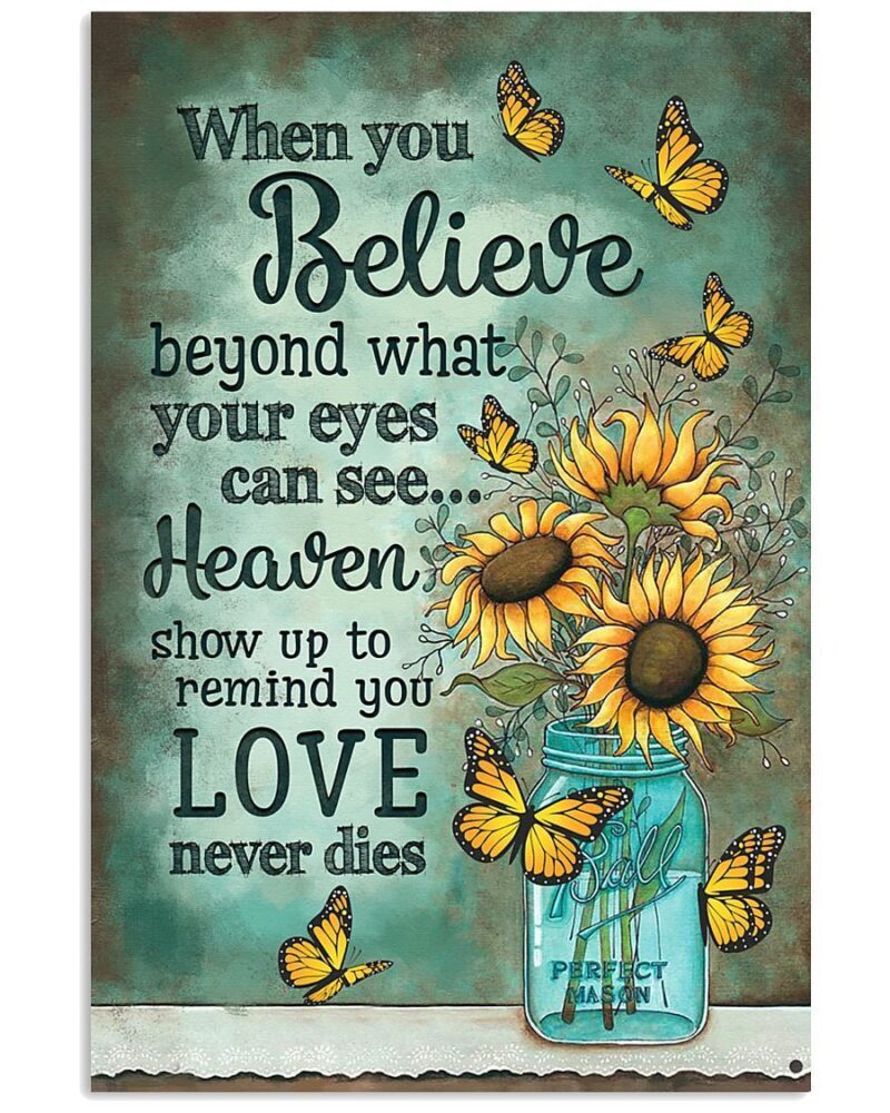 Memorial Gift To Heaven When You Believe Vertical Poster Canvas Wall Decor Visual Art 1