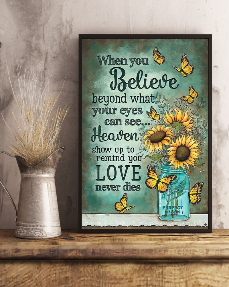 Memorial Gift To Heaven - When You Believe Vertical Poster Canvas - Wall Decor Visual Art