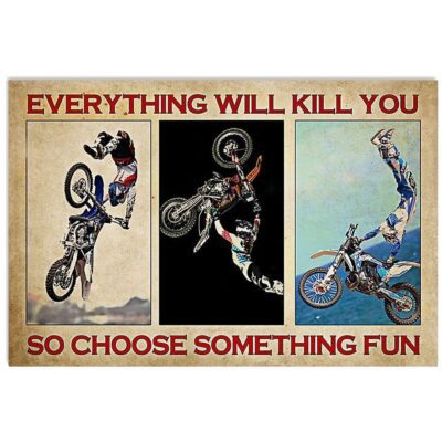 Motorcycle - Choose Something Fun Horizontal Poster Canvas- Wall Decor Visual Art 1 Motorcycle Choose Something Fun Horizontal Poster Canvas Wall Decor Visual Art 1