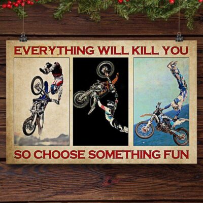 Motorcycle - Choose Something Fun Horizontal Poster Canvas- Wall Decor Visual Art 3 Motorcycle Choose Something Fun Horizontal Poster Canvas Wall Decor Visual Art 3