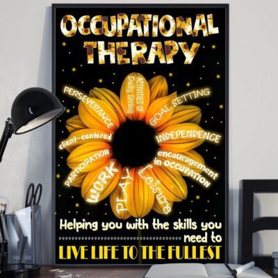 Occupational Therapist Helping You With The Skills Vertical Poster Canvas - Wall Decor Visual Art