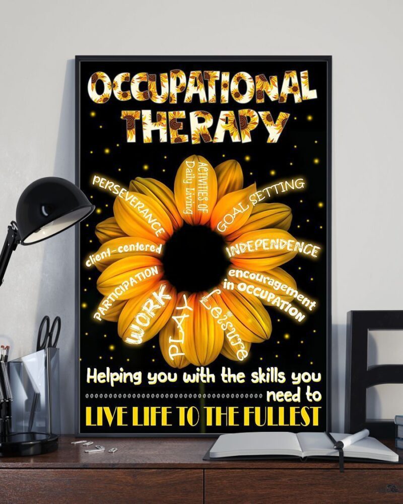 Occupational Therapist Helping You With The Skills Vertical Poster Canvas - Wall Decor Visual Art