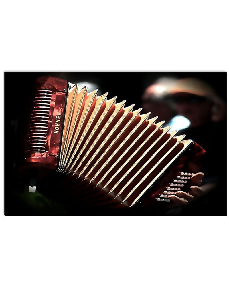 Orange Accordion Horizontal Poster Canvas - Wall Decor Visual Art