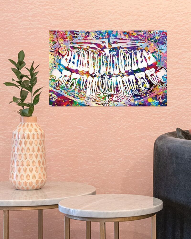 Professions Poster - Dentist Colorful X-Ray Image Horizontal Poster Canvas - Wall Decor Visual Art