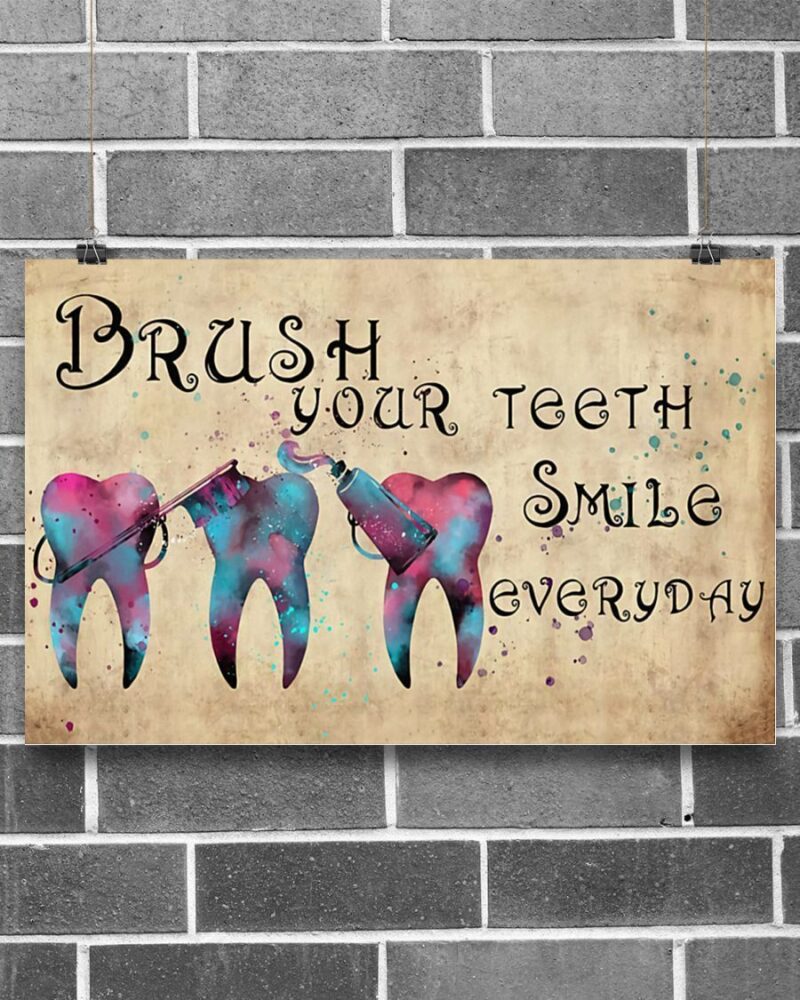 Professions Poster - Dentist Smile Everyday Horizontal Poster Canvas - Wall Decor Visual Art