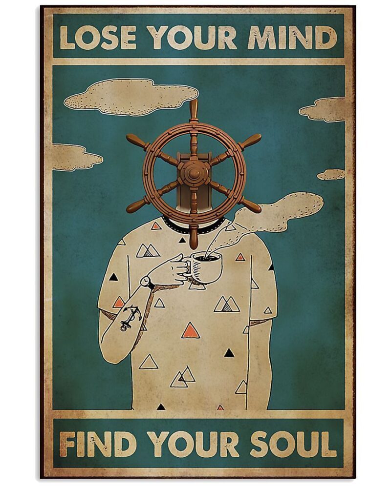 Professions Poster Sailor Lose Your Mind Find Your Soul Vertical Poster Canvas Wall Decor Visual Art 1