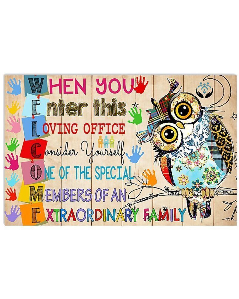 Social Worker Welcome Horizontal Poster Canvas - Wall Decor Visual Art