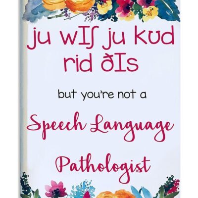 Speech Language Pathologist Wish Vertical Poster Canvas Wall Decor Visual Art 1