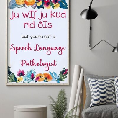 Speech Language Pathologist Wish Vertical Poster Canvas Wall Decor Visual Art 2
