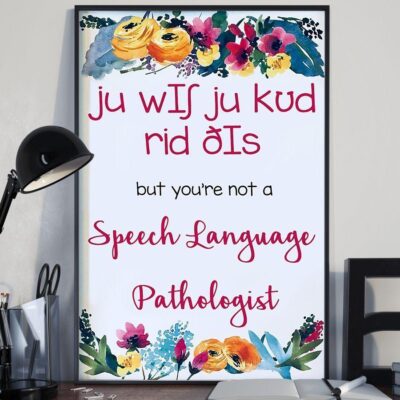 Speech Language Pathologist Wish Vertical Poster Canvas- Wall Decor Visual Art