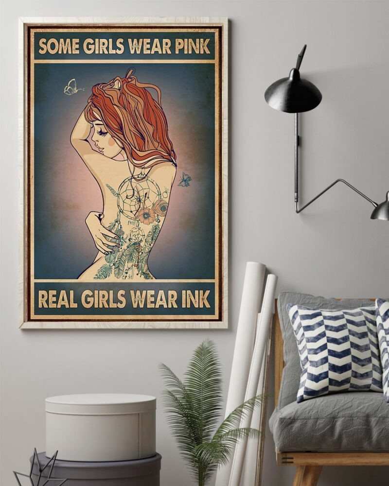 Tattoo Real Girls Wear Ink Vertical Poster Canvas - Wall Decor Visual Art