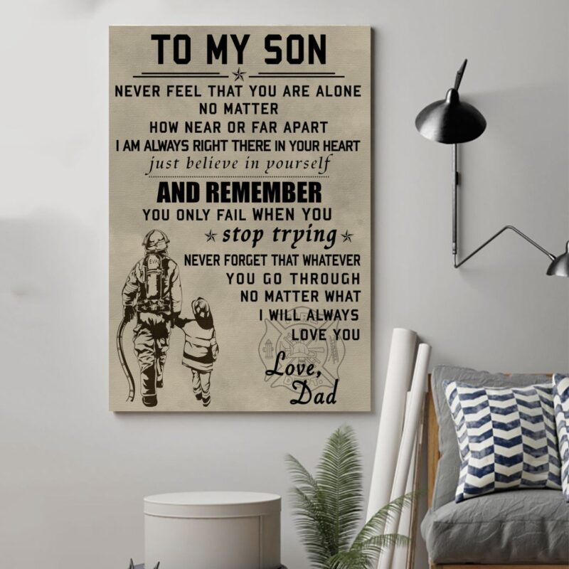 soldier Poster Canvas to my son wall decor visual art