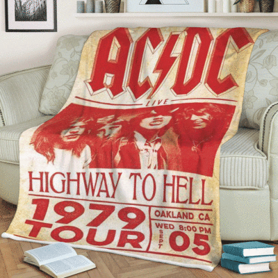 AC/DC Rock Band Live Highway To Hell 1979 Tour Christmas Gifts Lover