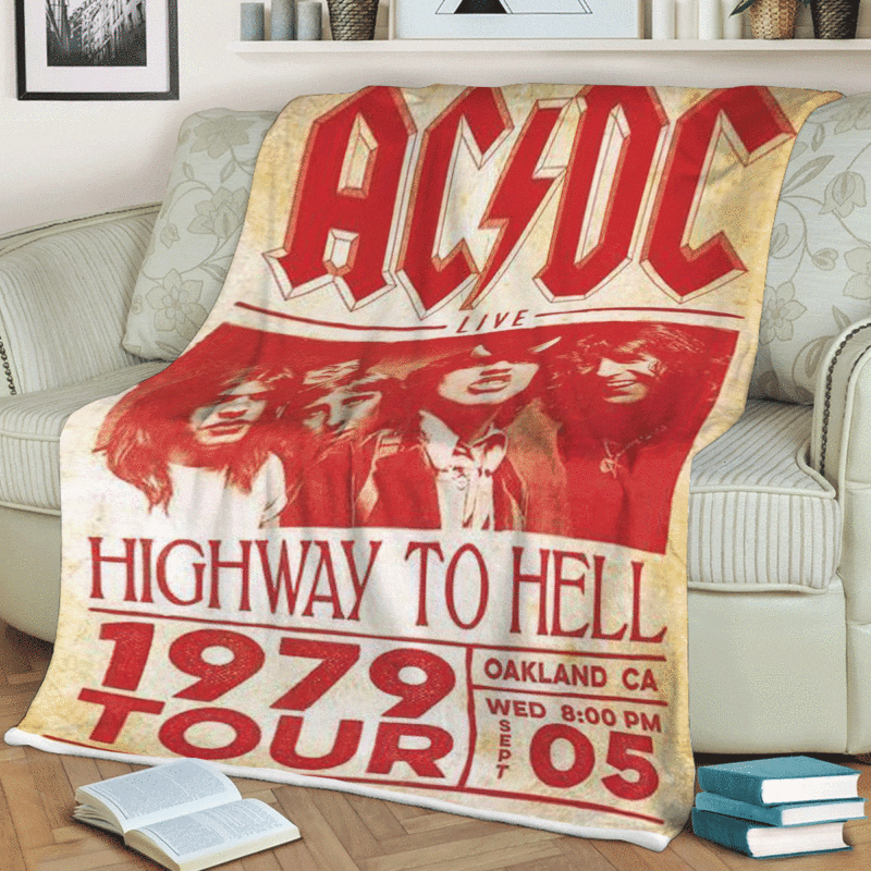 AC/DC Rock Band Live Highway To Hell 1979 Tour Christmas Gifts Lover