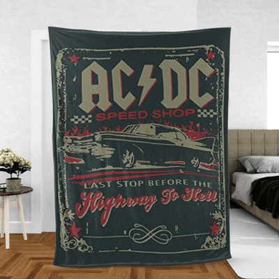AC/DC Rock Band Gift For Fan Comfy Sofa Throw Blanket Gift
